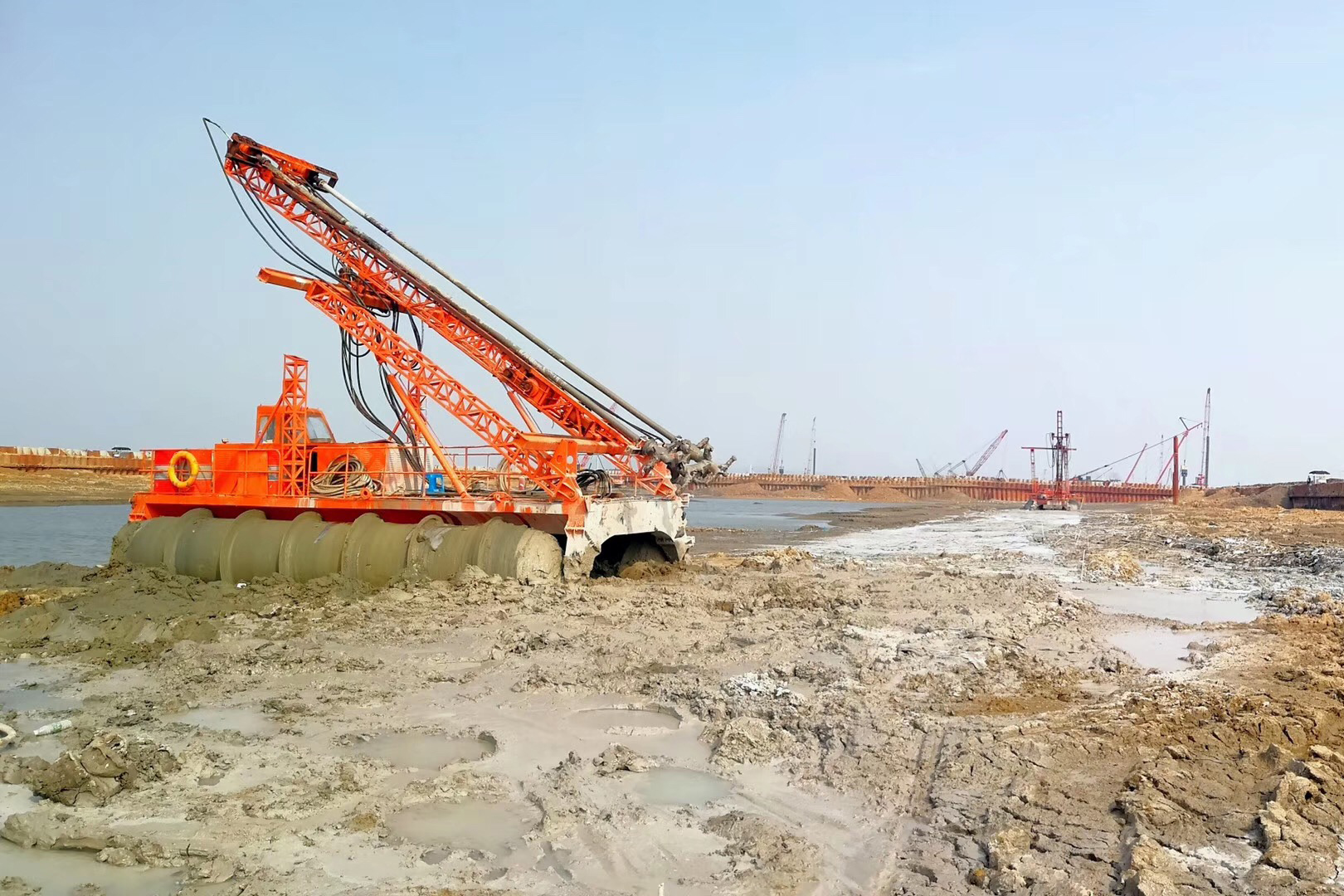 太湖隧道工程--水上原位处理 太湖隧道工程--水上原位处理